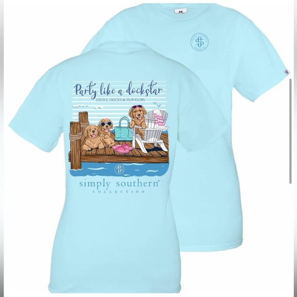 Simply Southern Tops - ☔️Simply Southern Party Like a Dockstar Shirt